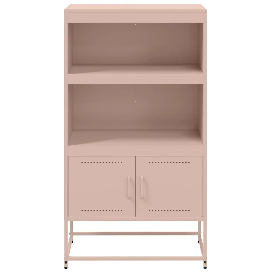 Buffet haut rose 68,5x38,5x123,5 cm acier - 6