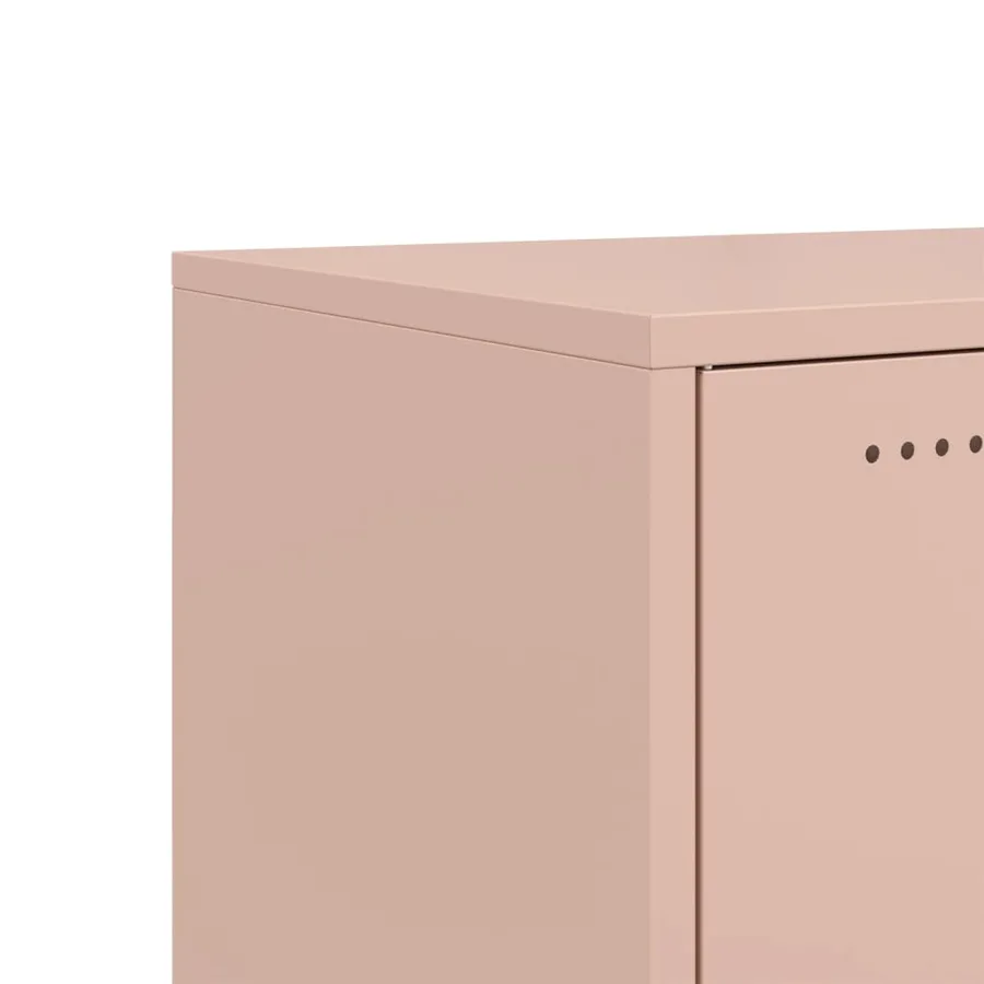 Meuble TV rose 100,5x39x43,5 cm acier - 11