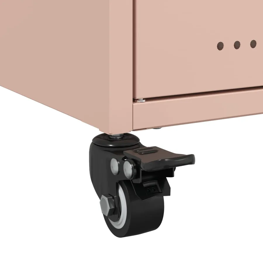 Meuble TV rose 100,5x39x43,5 cm acier - 12