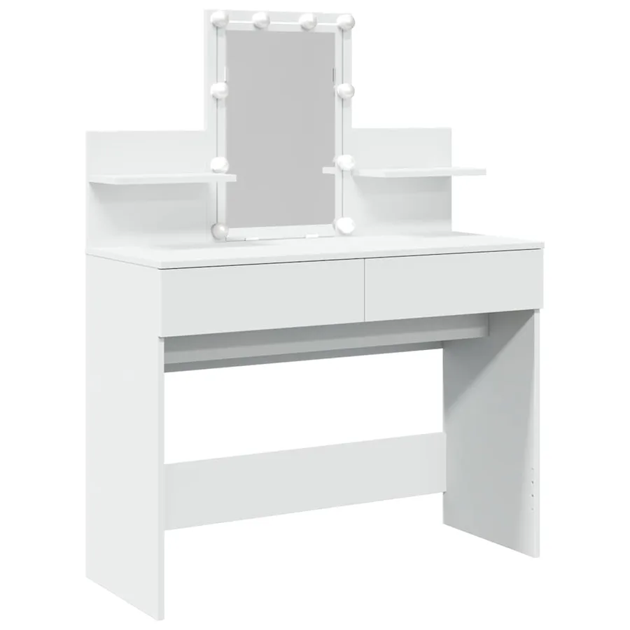 Coiffeuse avec LED blanc 100x40x130 cm - 2