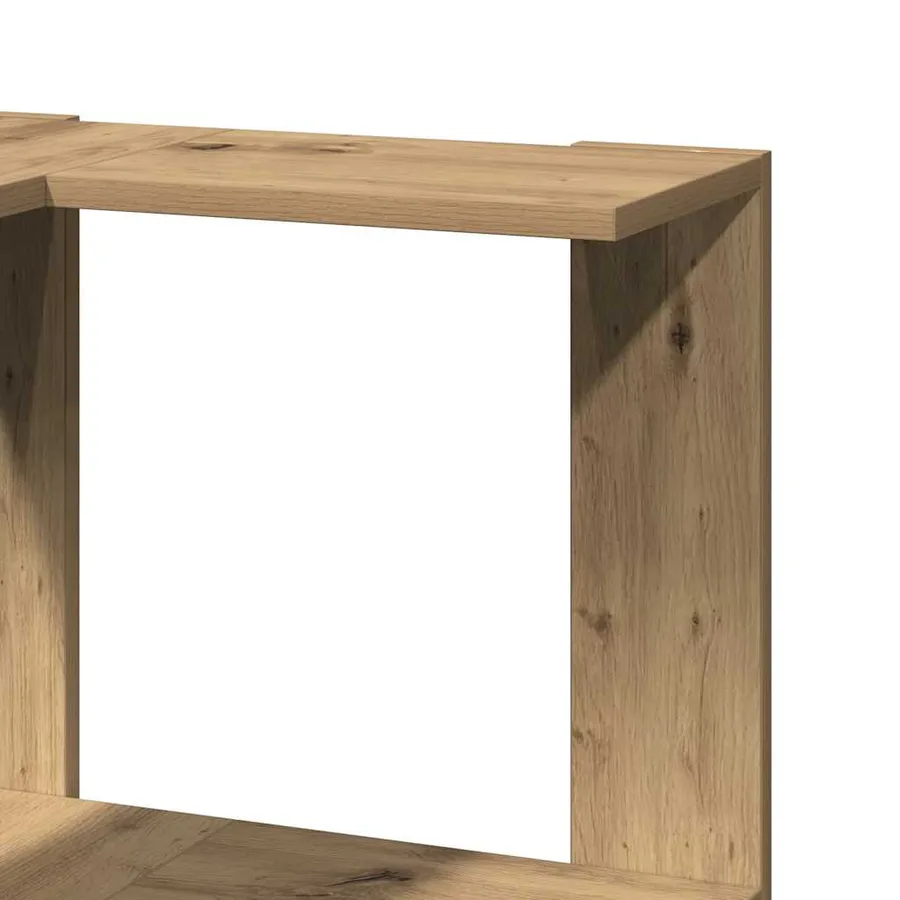 Bibliothèque d'angle 3 niveaux chêne artisanal bois ingénierie - 7