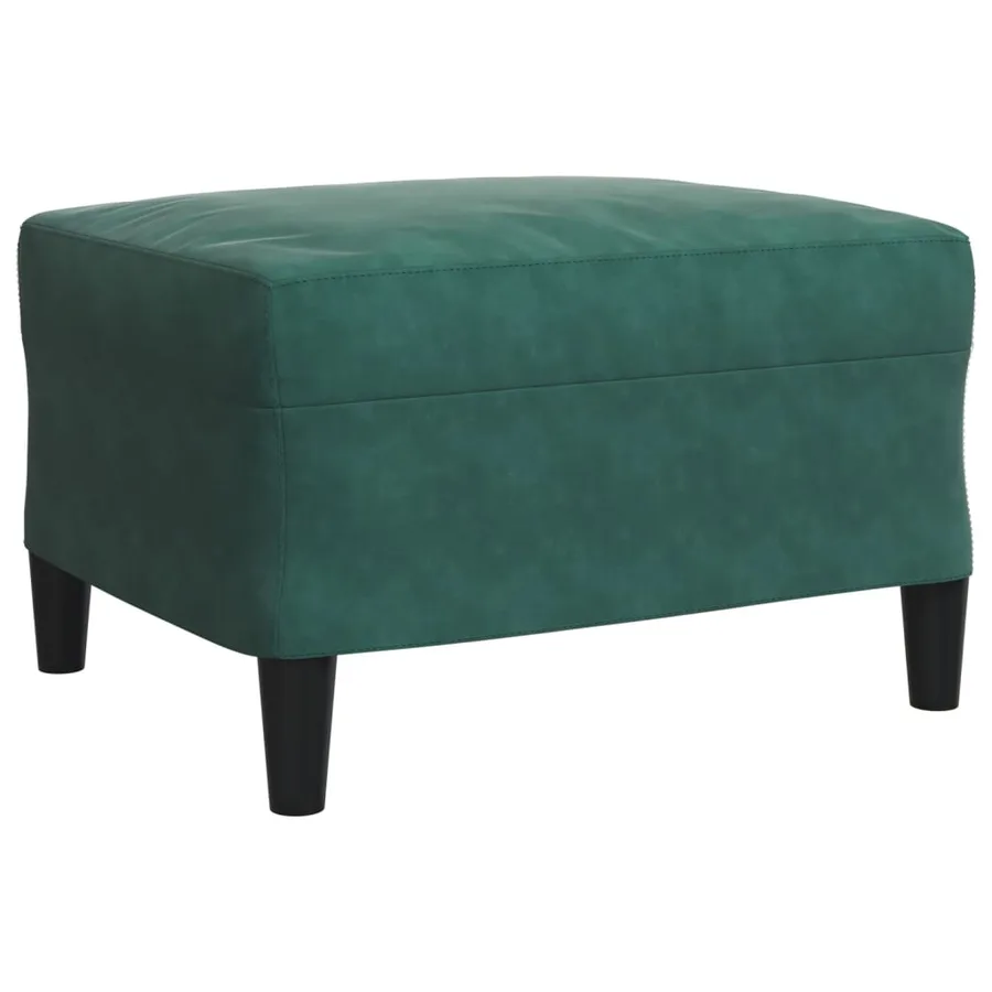 Ensemble de canapés 3 pcs avec coussins Vert foncé Velours - 6