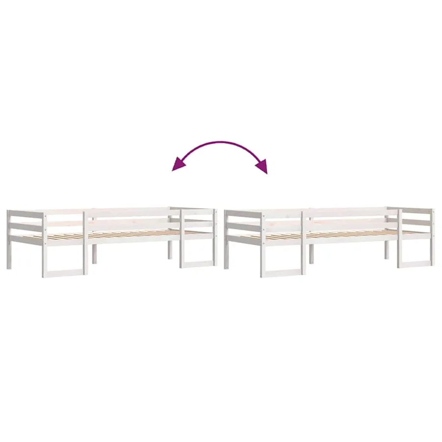 Cadre de lit pour enfants sans matelas 75x190 cm pin massif - 8