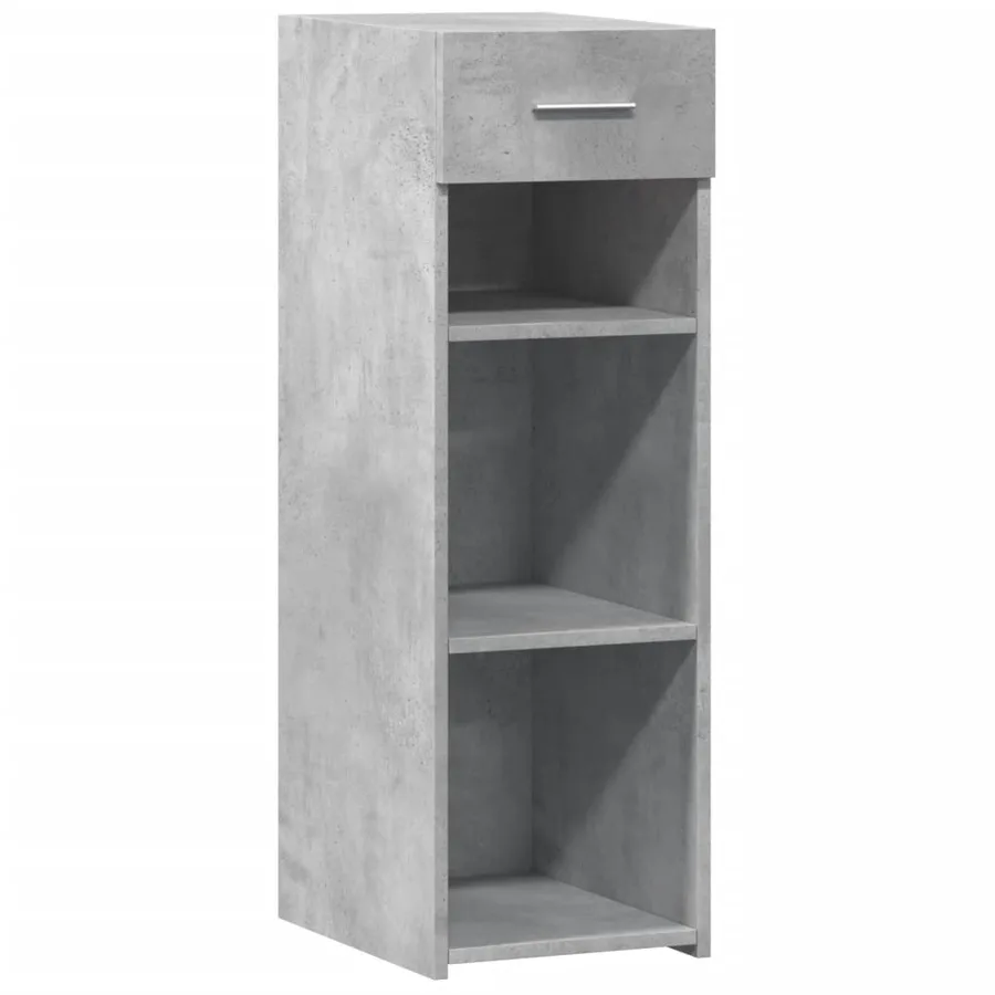 Buffet gris béton 30x42,5x93 cm bois d'ingénierie - 2