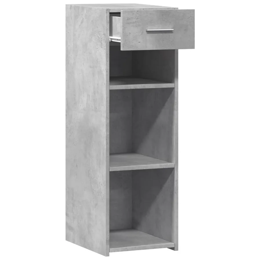 Buffet gris béton 30x42,5x93 cm bois d'ingénierie - 7