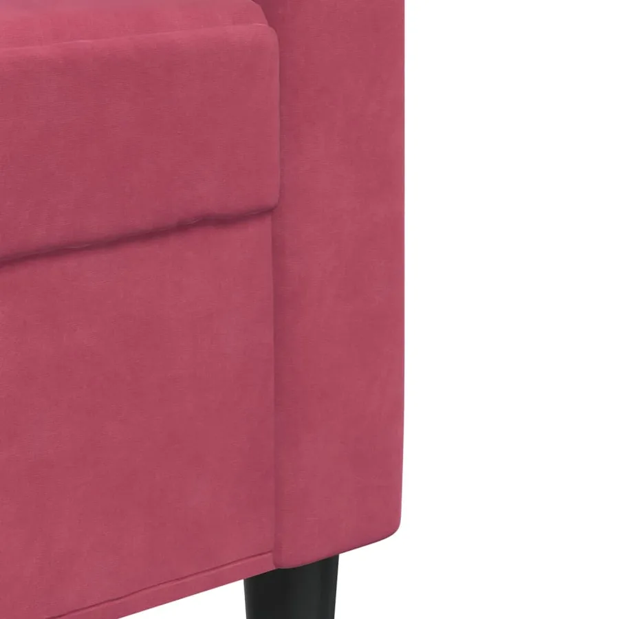 Ensemble de canapés 2 pcs avec coussins et traversins velours - 7