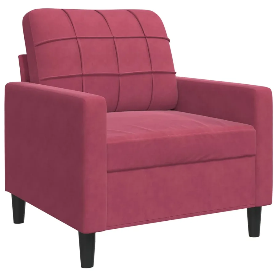 Ensemble de canapés 4 pcs avec coussins et traversins velours - 6