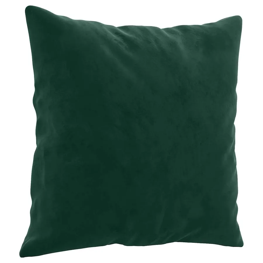 Ensemble de canapés 3 pcs avec coussins vert foncé velours - 6