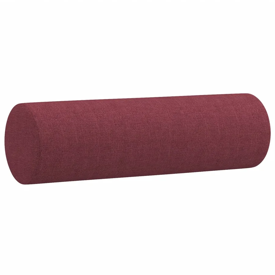 Ensemble de canapés 4 pcs avec coussins rouge bordeaux tissu - 10