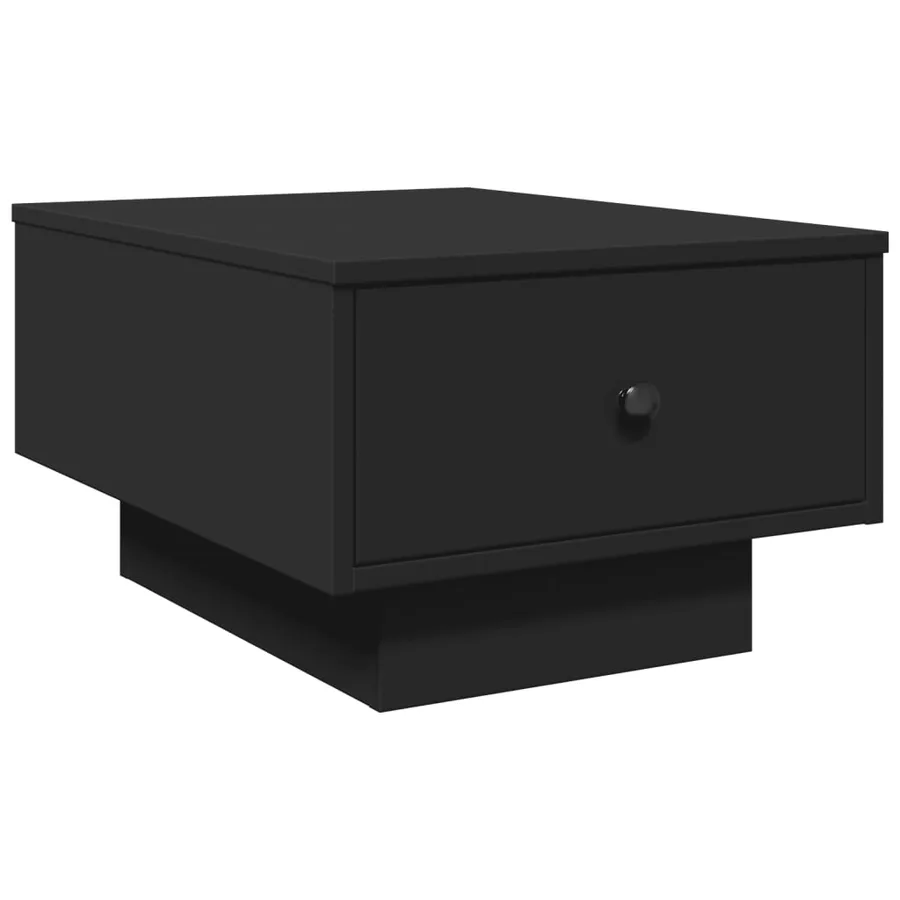 Table basse noir 60x45x31 cm bois d'ingénierie - 2