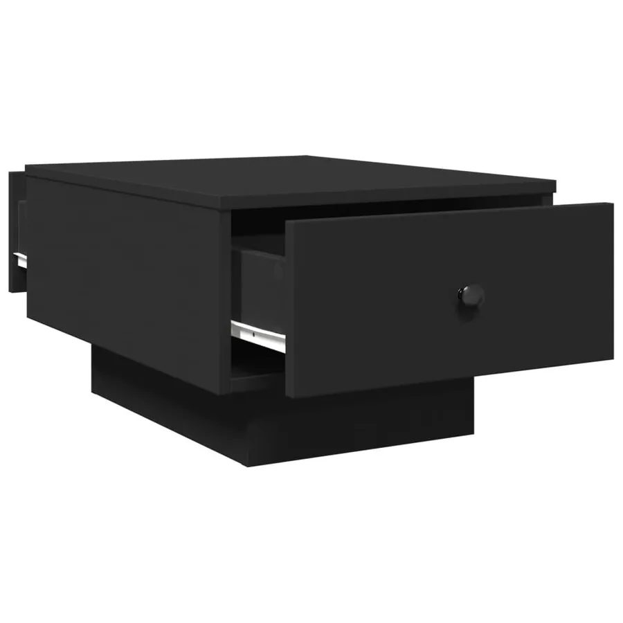 Table basse noir 60x45x31 cm bois d'ingénierie - 7