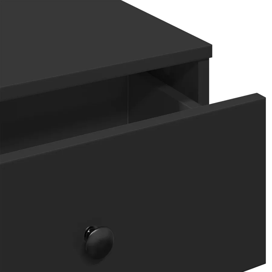 Table basse noir 60x45x31 cm bois d'ingénierie - 8