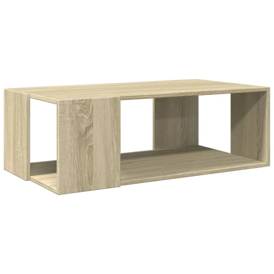 Table basse chêne sonoma 89,5x48x30 cm bois d'ingénierie - 6
