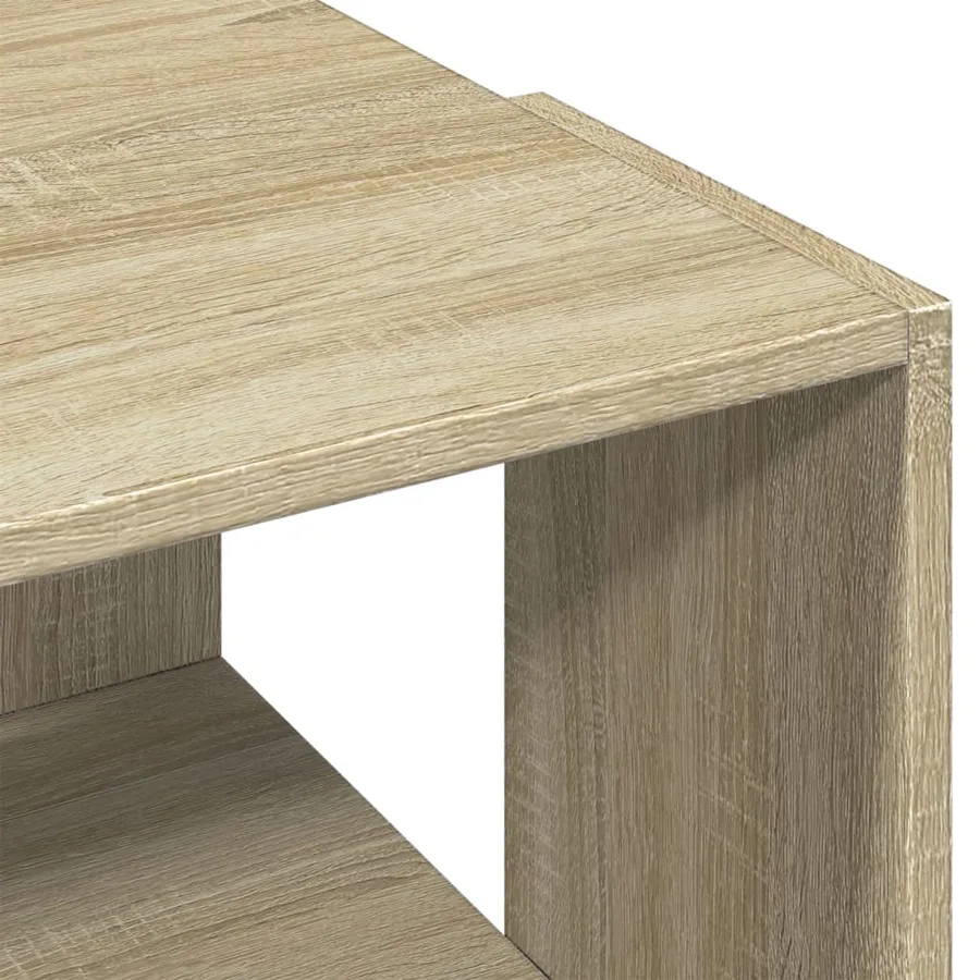 Table basse chêne sonoma 89,5x48x30 cm bois d'ingénierie - 7