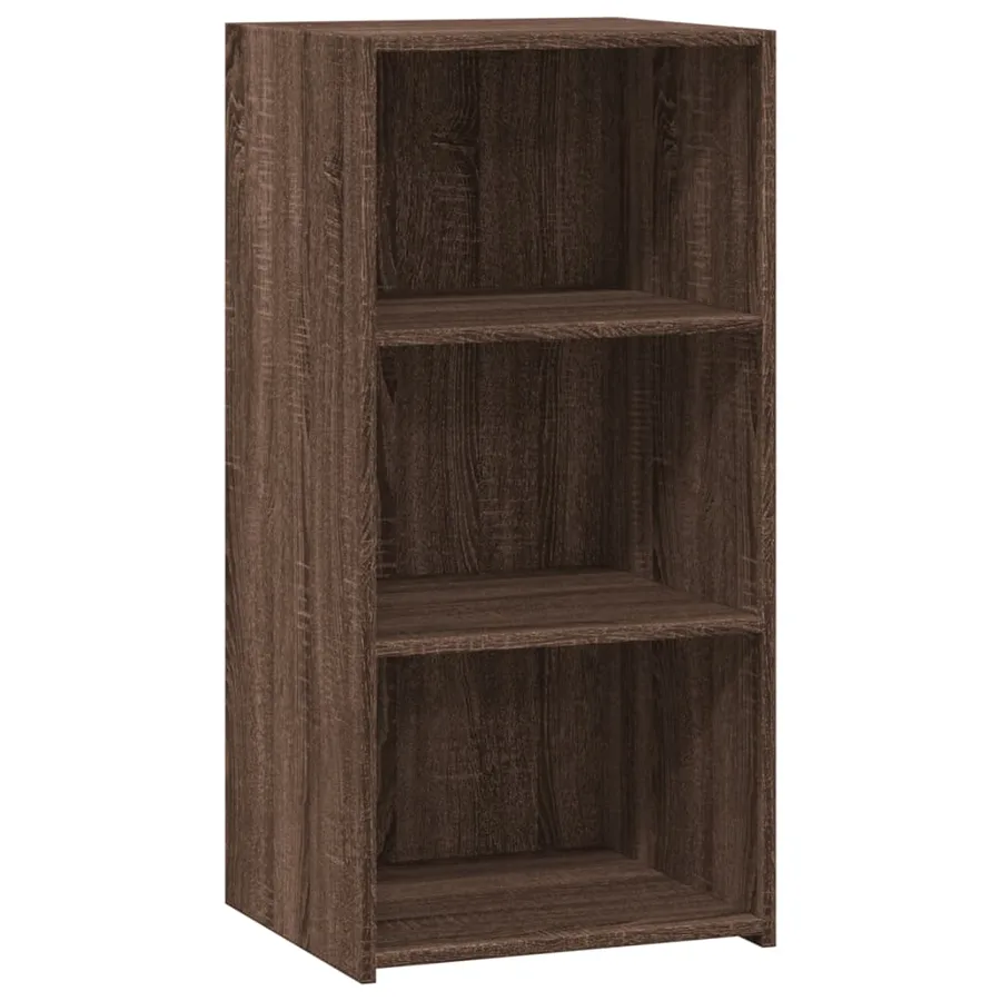 Buffet chêne marron 45x41x93 cm bois d'ingénierie - 2