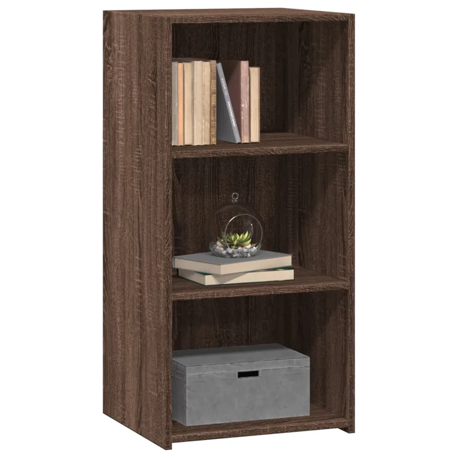 Buffet chêne marron 45x41x93 cm bois d'ingénierie - 3