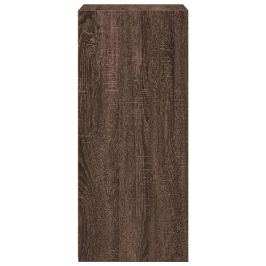 Buffet chêne marron 45x41x93 cm bois d'ingénierie - 5