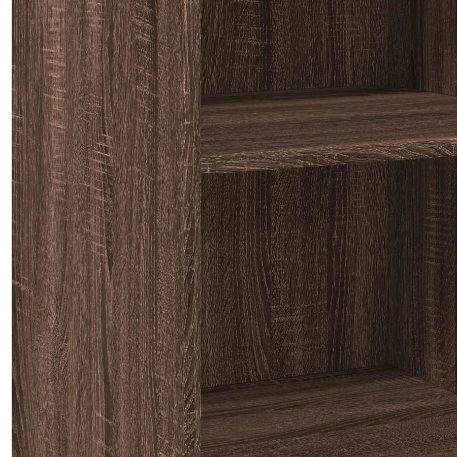 Buffet chêne marron 45x41x93 cm bois d'ingénierie - 7