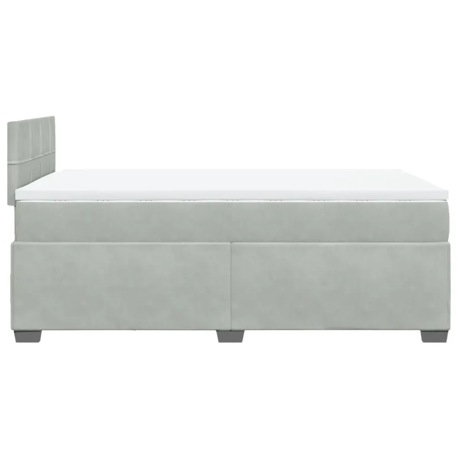 Sommier à lattes de lit et matelas Gris clair 120x200cm Velours - 11