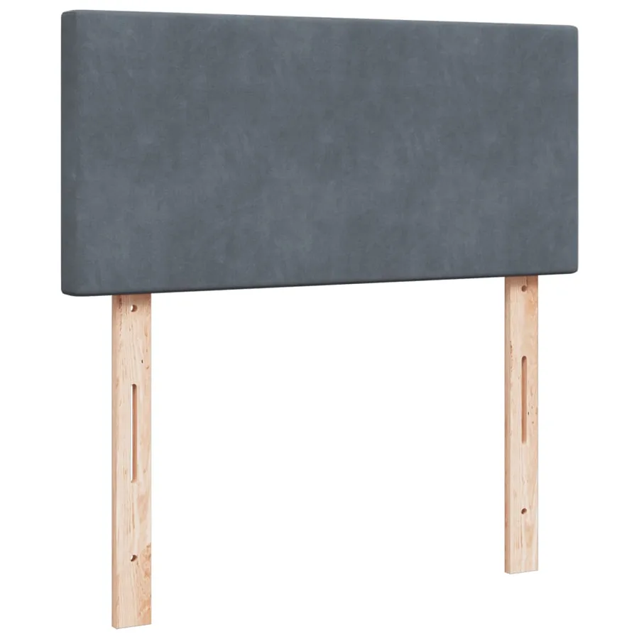 Sommier à lattes de lit avec matelas Gris foncé 100x200 cm - 8