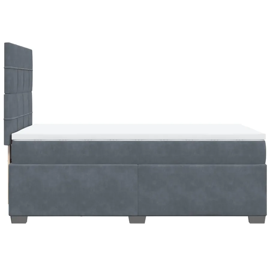 Sommier à lattes de lit avec matelas Gris foncé 100x200 cm - 9
