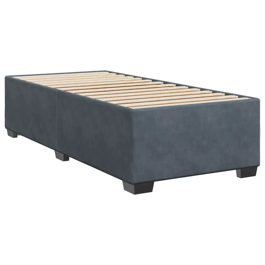 Sommier à lattes de lit avec matelas Gris foncé 100x200 cm - 5