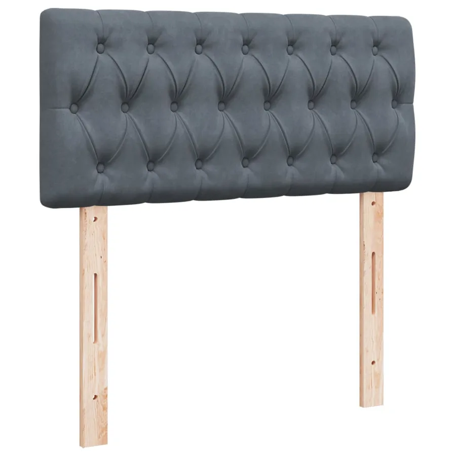 Sommier à lattes de lit avec matelas Gris foncé 100x200 cm - 8