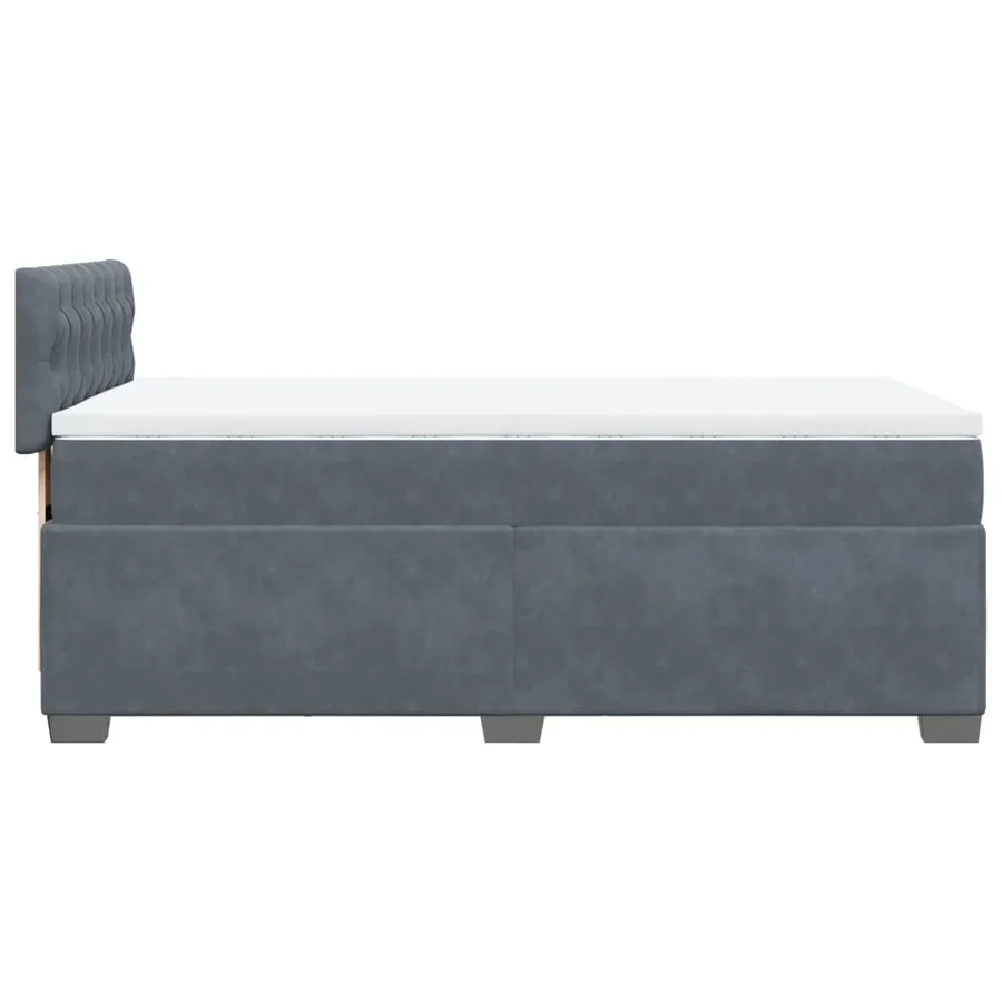 Sommier à lattes de lit avec matelas Gris foncé 100x200 cm - 9