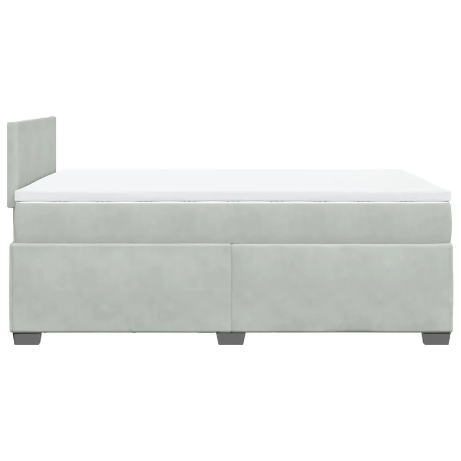 Sommier à lattes de lit et matelas Gris clair 120x200cm Velours - 9