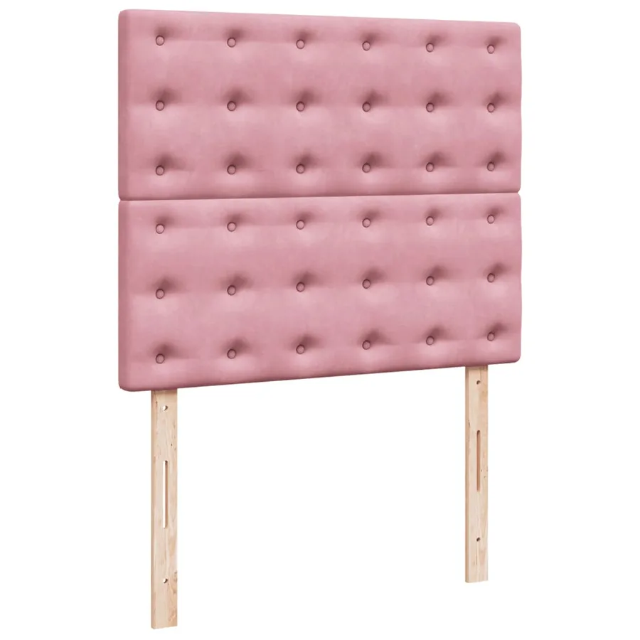 Sommier à lattes de lit avec matelas Rose 120x200 cm Velours - 7