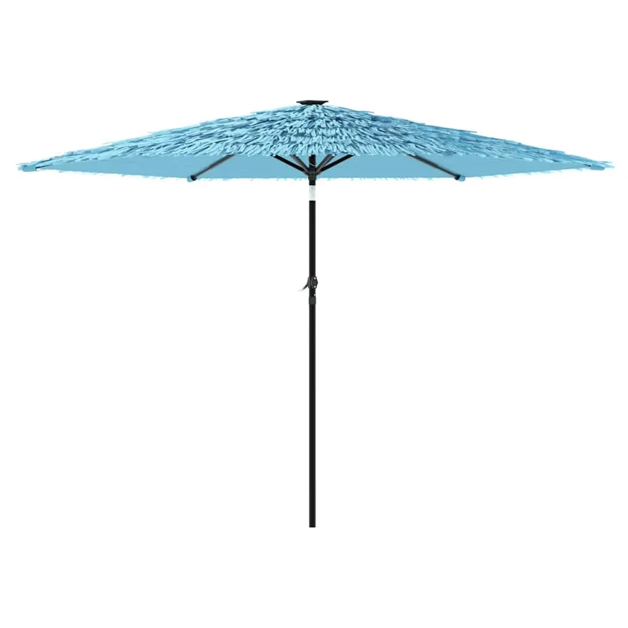 Parasol de jardin avec mât en acier bleu 288x288x225 cm - 5