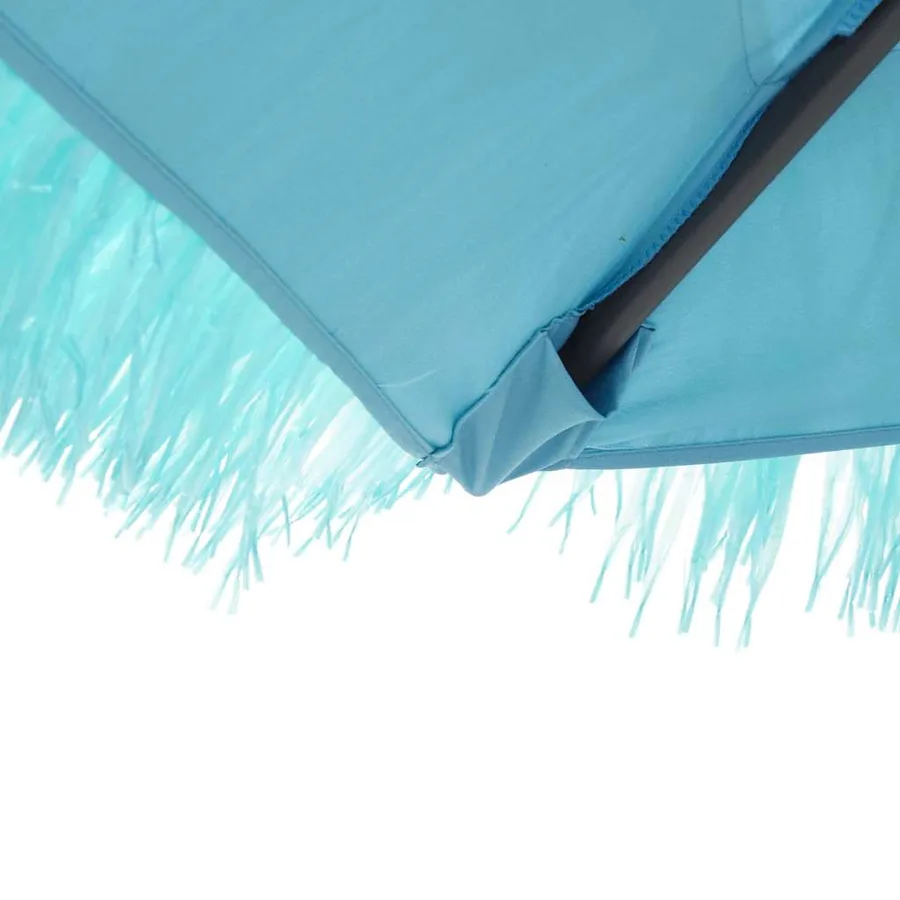 Parasol de jardin avec mât en acier bleu 288x288x225 cm - 9