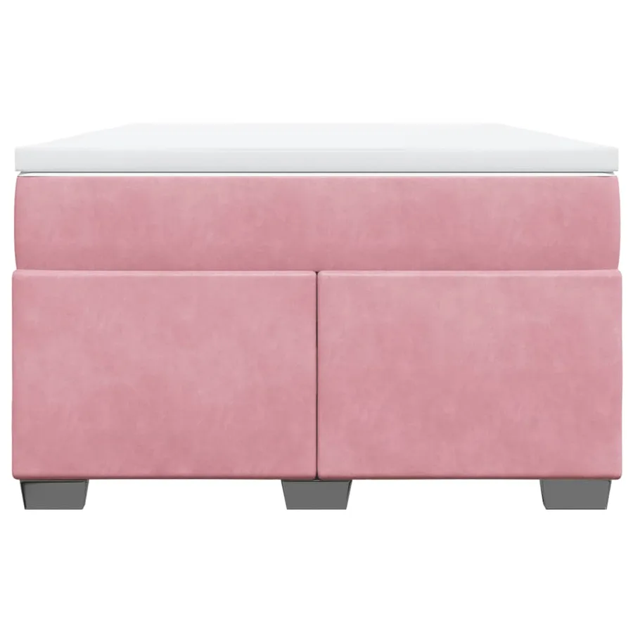 Sommier à lattes de lit avec matelas Rose 120x200 cm Velours - 4