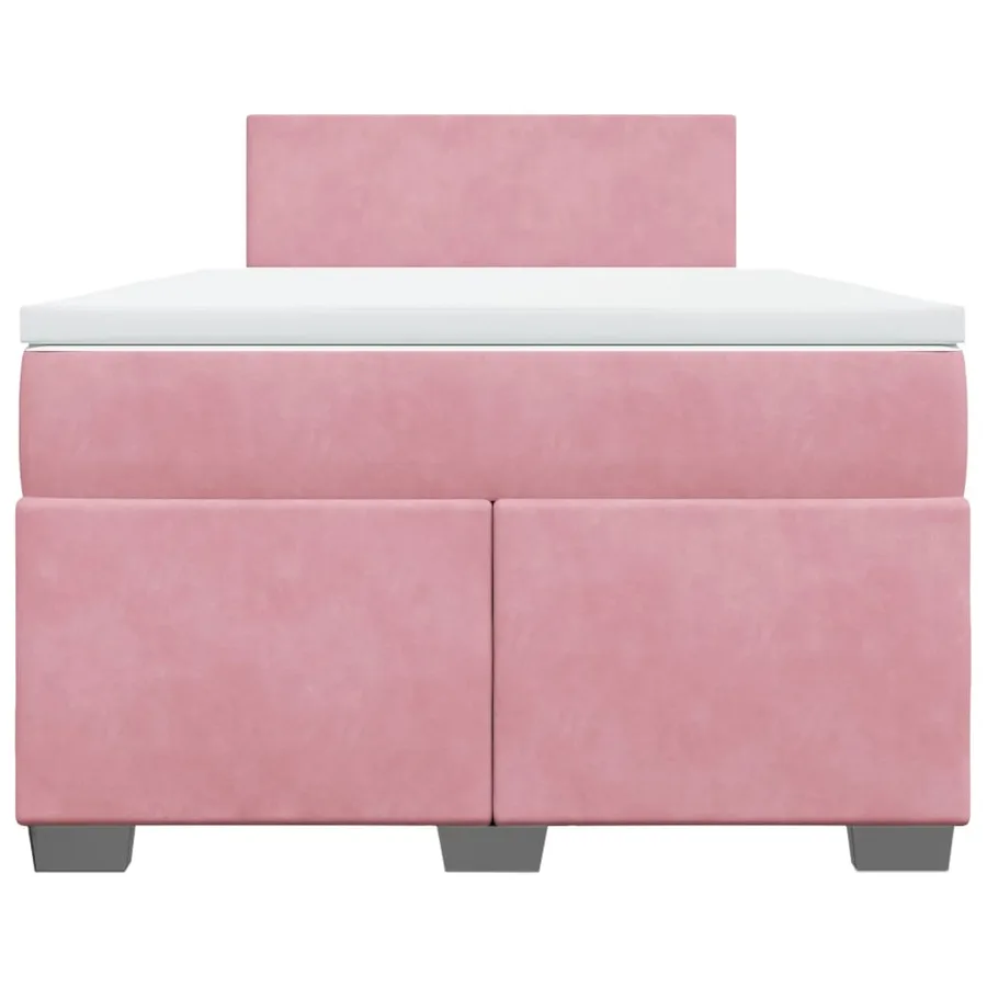 Sommier à lattes de lit avec matelas Rose 120x200 cm Velours - 4