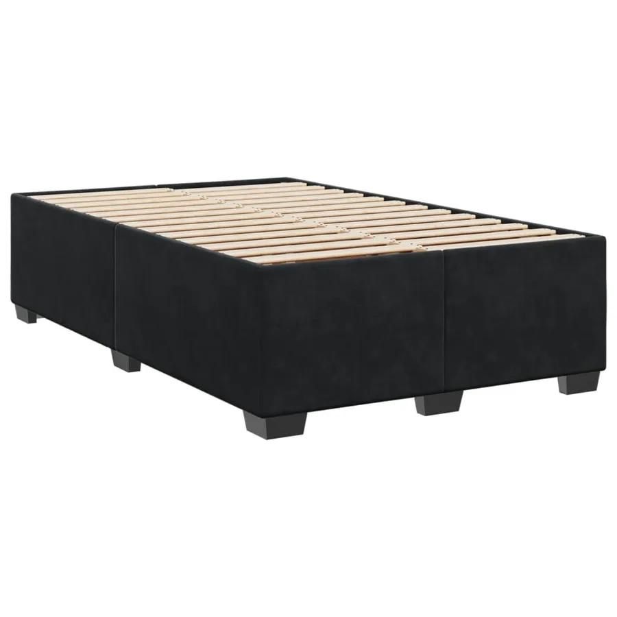 Cadre de lit sans matelas noir 120x200 cm velours - 6