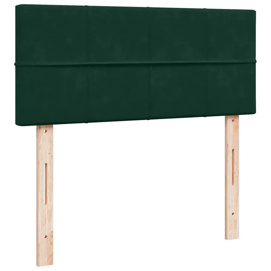 Sommier à lattes de lit avec matelas vert foncé 120x190 cm - 10