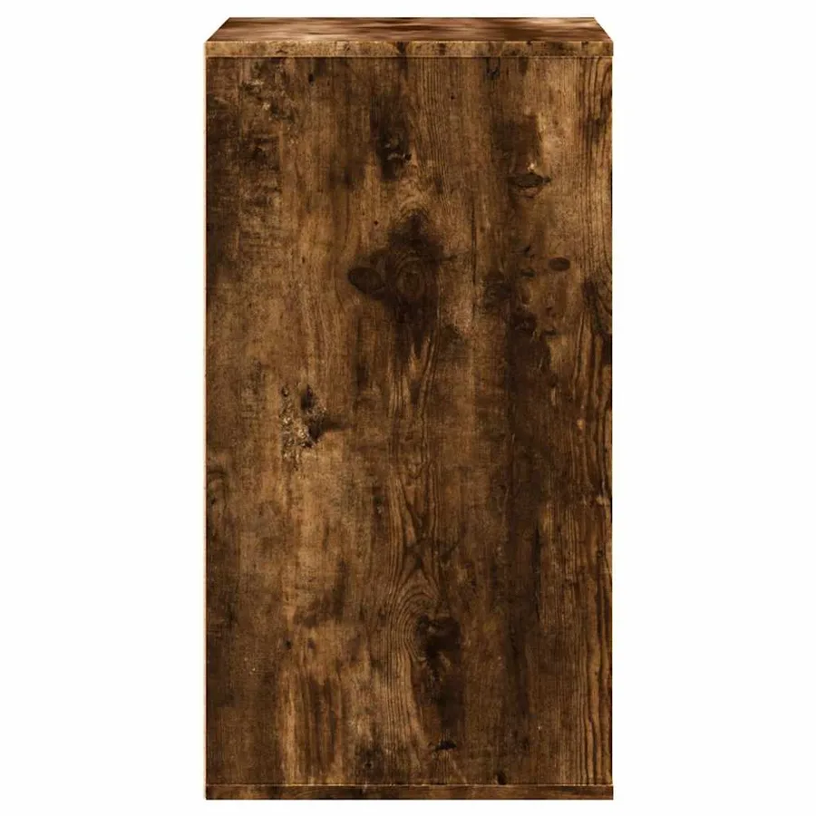 Commode d'angle chêne fumé 60x41x76 cm bois d'ingénierie - 7