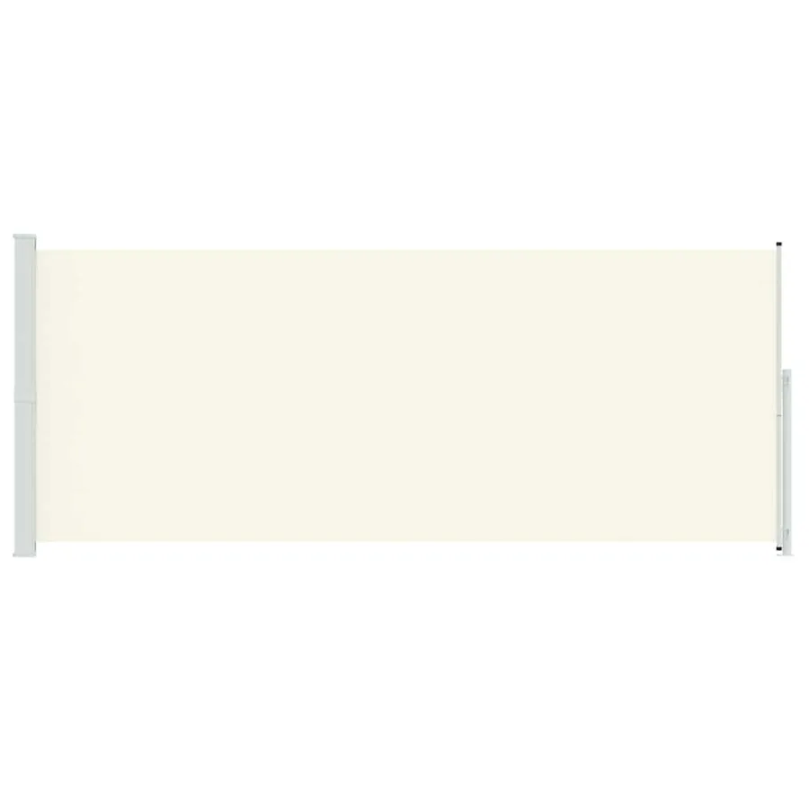 Auvent latéral rétractable de patio 200x500 cm Crème - 4