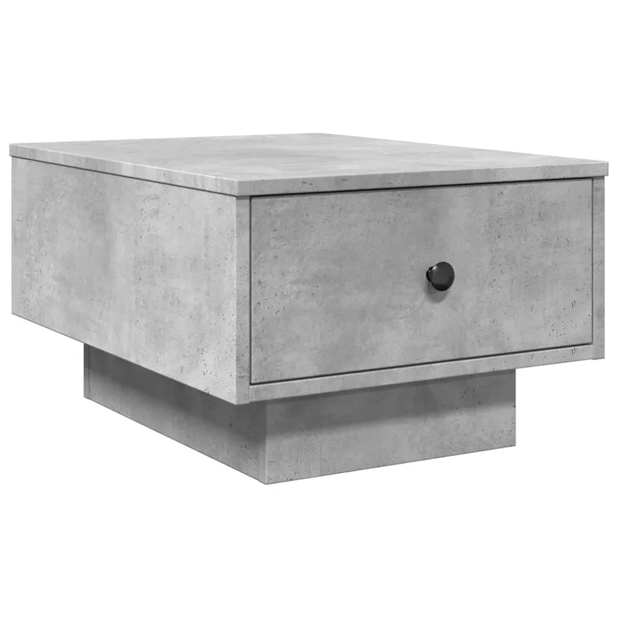 Table basse gris béton 60x45x31 cm bois d'ingénierie - 2
