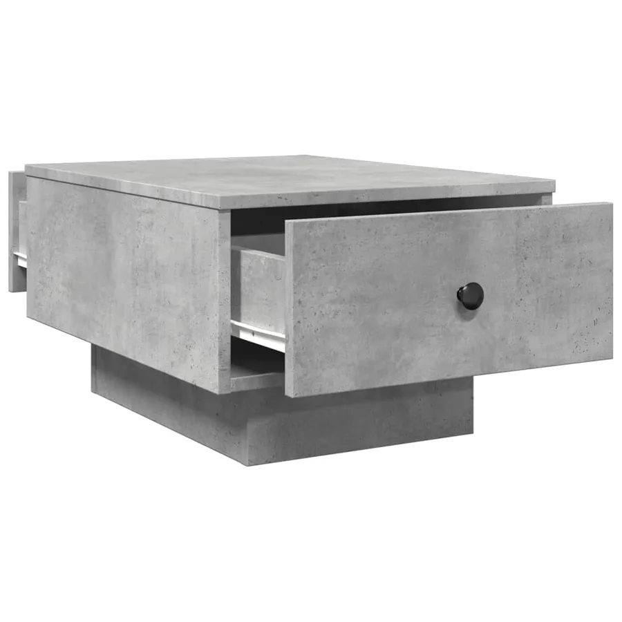 Table basse gris béton 60x45x31 cm bois d'ingénierie - 7