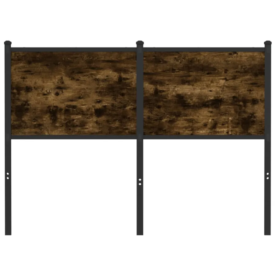 Tête de lit de remplacement chêne fumé 120 cm bois d'ingénierie et acier - 3