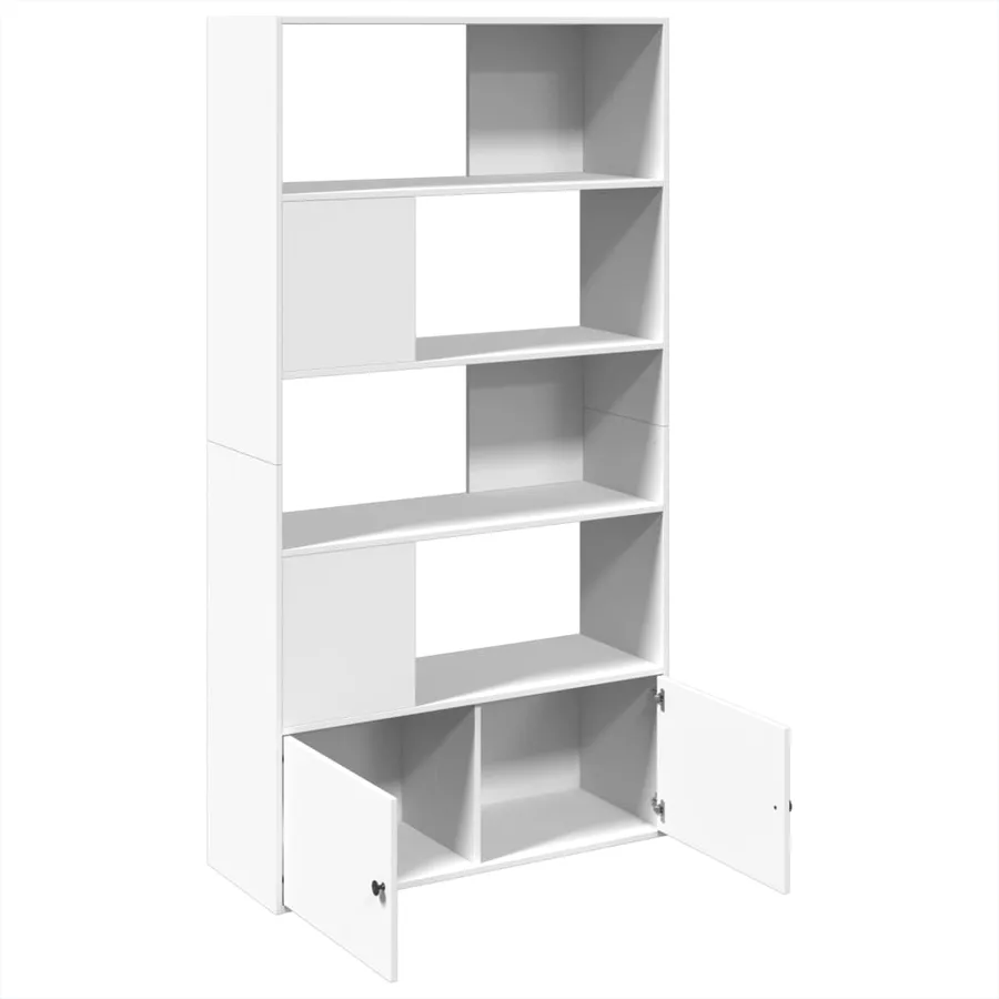 Bibliothèque blanc 100x36x189 cm bois d'ingénierie - 6