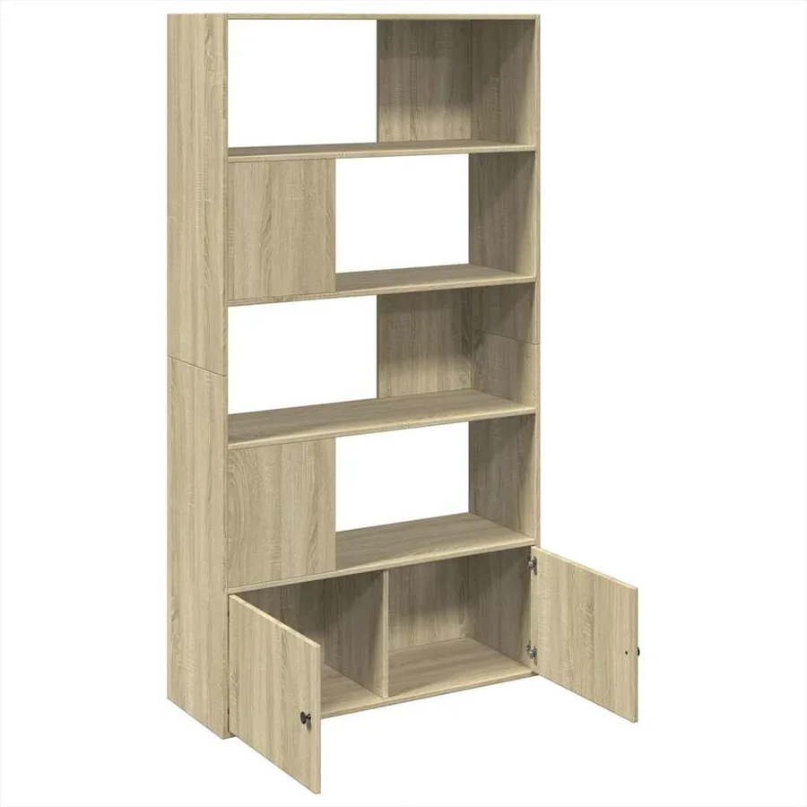 Bibliothèque chêne sonoma 100x36x189 cm bois d'ingénierie - 6