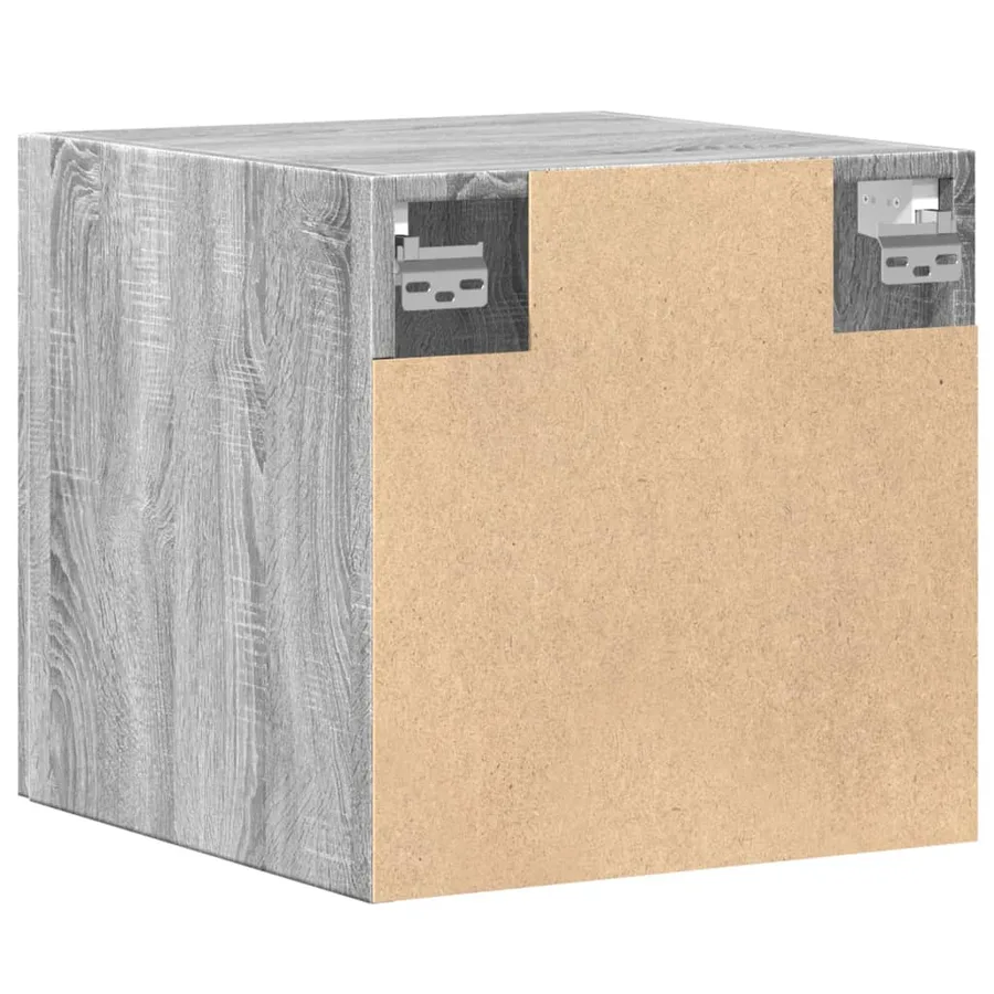 Armoire murale sonoma gris 40x42,5x40 cm bois d'ingénierie - 6