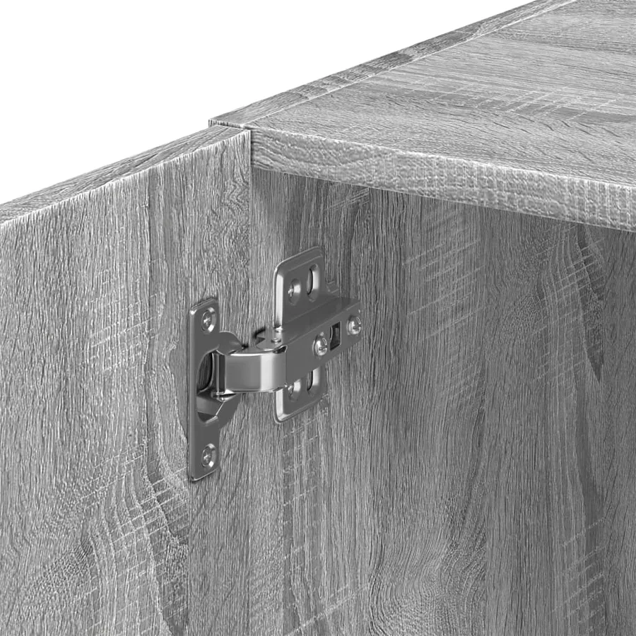 Armoire de rangement mince sonoma gris 40x42,5x225 cm - 10