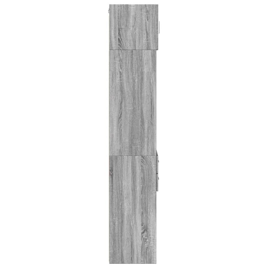 Armoire de rangement mince sonoma gris 40x42,5x225 cm - 7