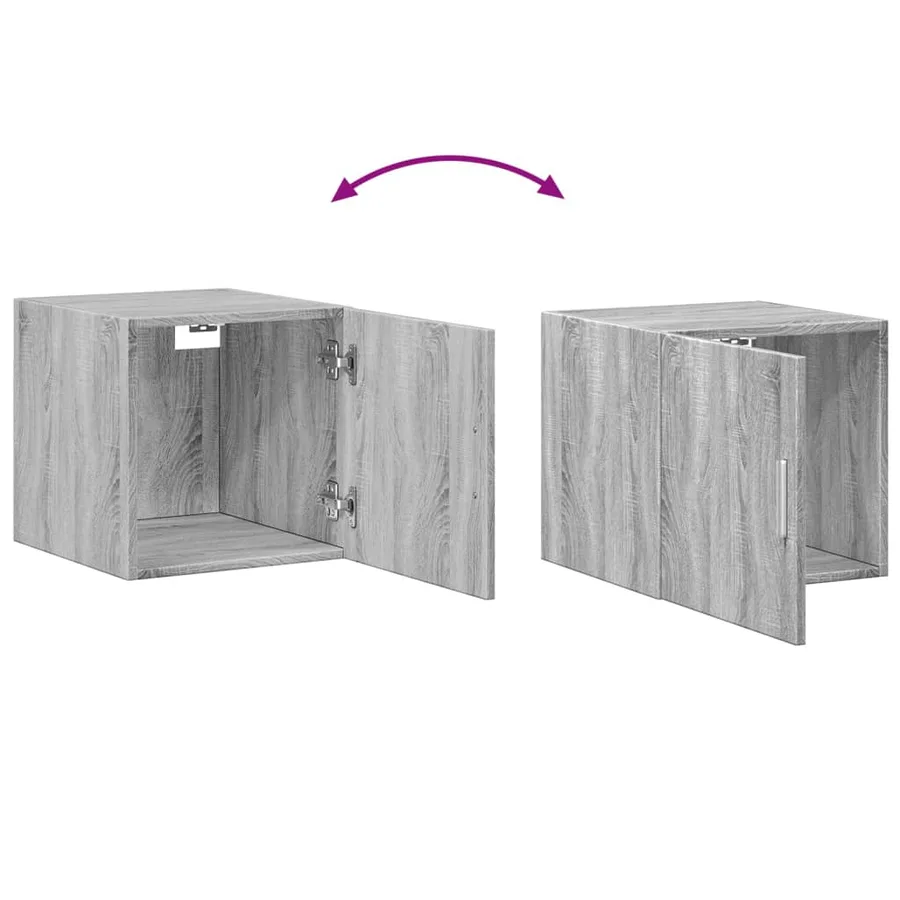 Armoire de rangement mince sonoma gris 40x42,5x225 cm - 9