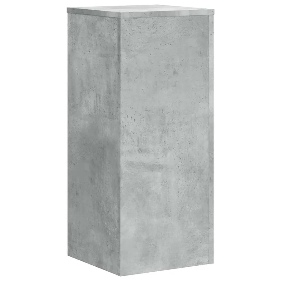 Supports pour plantes 2 pcs gris béton bois d'ingénierie - 3