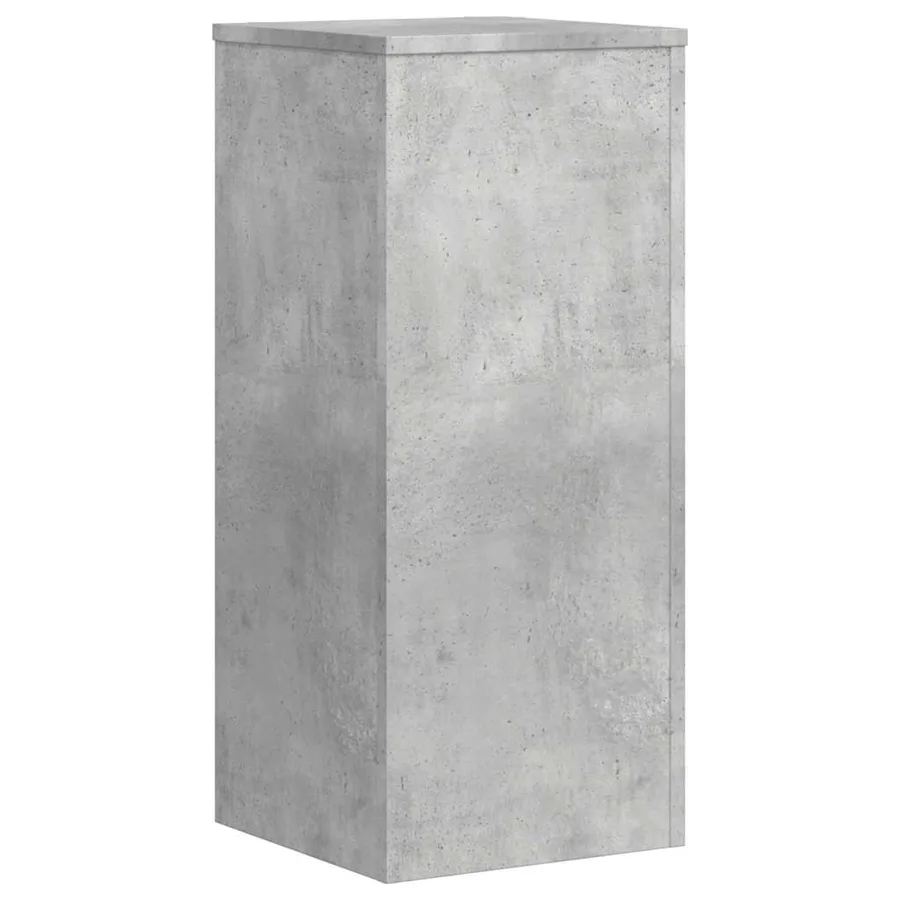 Supports pour plantes 2 pcs gris béton bois d'ingénierie - 5