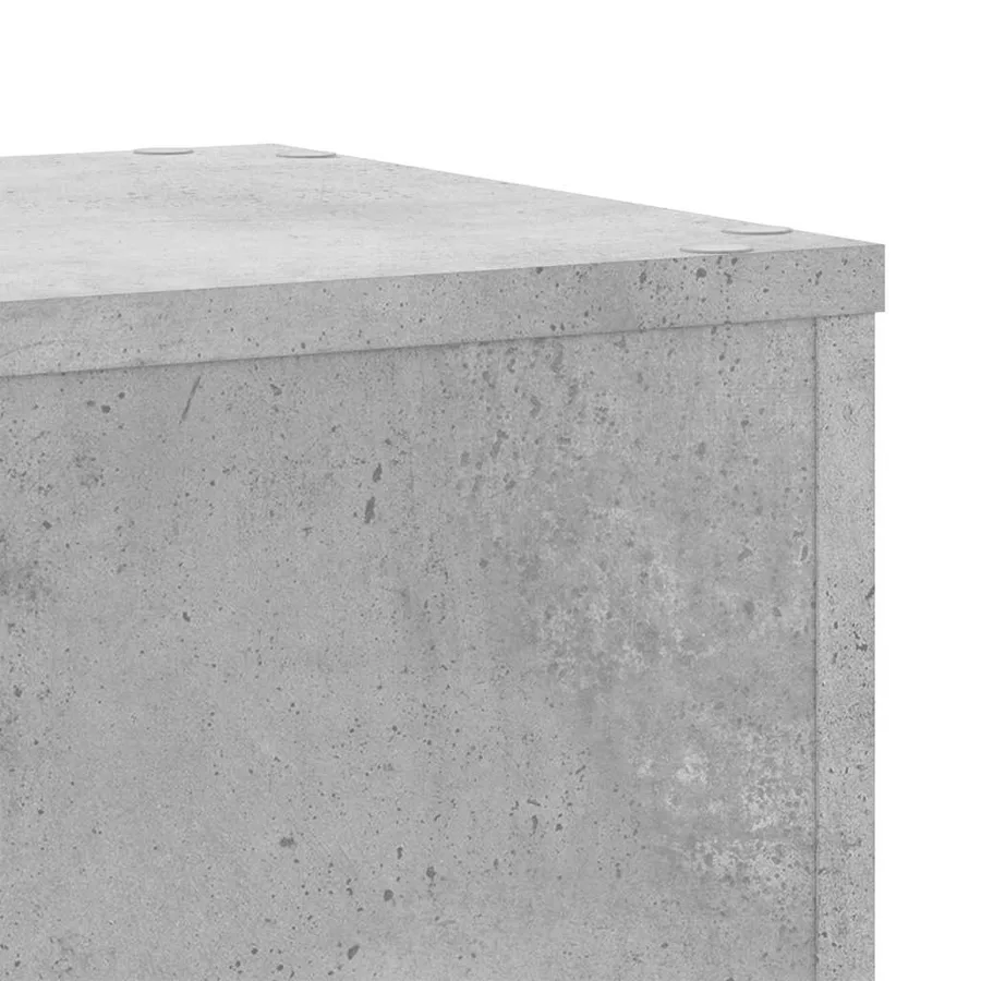 Supports pour plantes 2 pcs gris béton bois d'ingénierie - 7